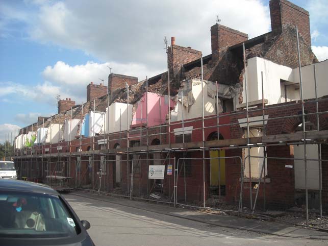Toxteth Street, East Manchester, during demolition under Pathfinder